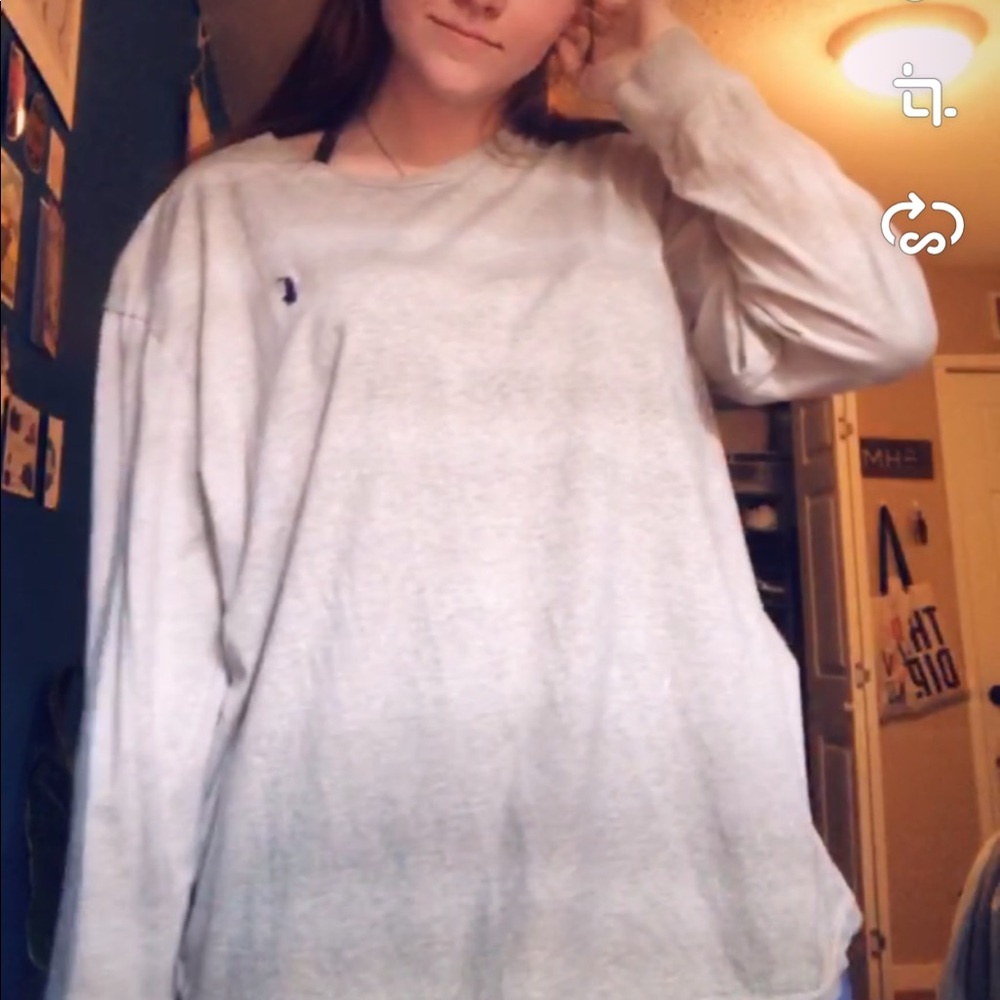 Oversized grey Ralph Lauren Polo shirt